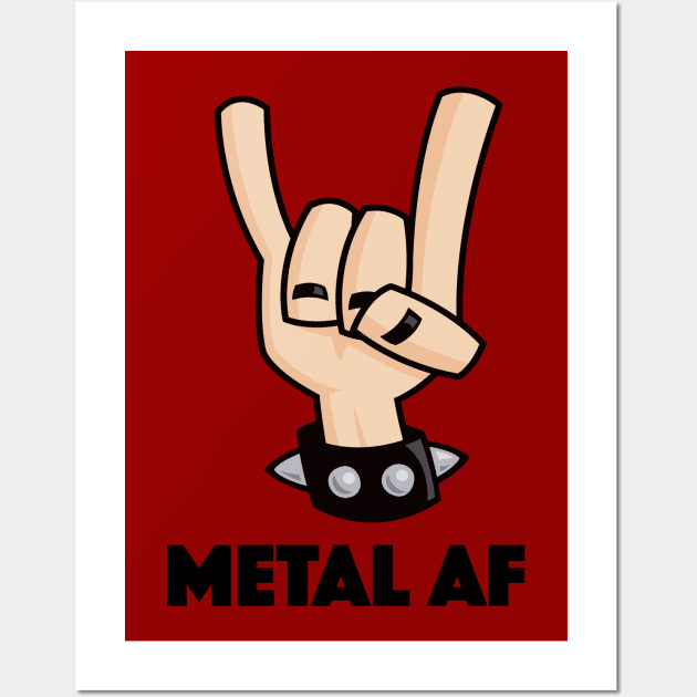 Metal AF Devil Horns Wall Art by fizzgig